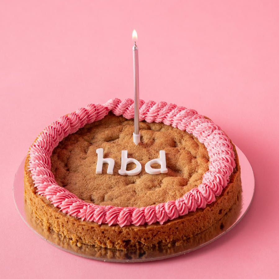 HAPPY BIRTHDAY COOCKIE CAKE PINK